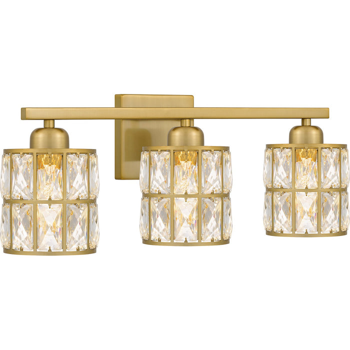 Myhouse Lighting Quoizel - GIB8622AB - Three Light Bath - Gibson - Aged Brass