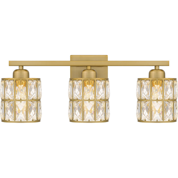 Myhouse Lighting Quoizel - GIB8622AB - Three Light Bath - Gibson - Aged Brass