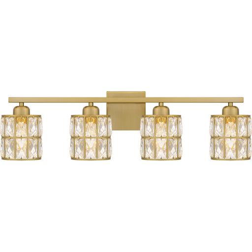 Myhouse Lighting Quoizel - GIB8630AB - Four Light Bath - Gibson - Aged Brass