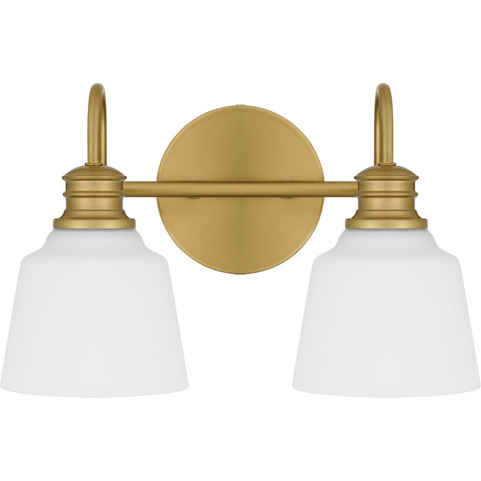 Myhouse Lighting Quoizel - HIN8614AB - Two Light Bath - Hinton - Aged Brass