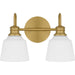 Myhouse Lighting Quoizel - HIN8614AB - Two Light Bath - Hinton - Aged Brass