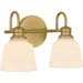 Myhouse Lighting Quoizel - HIN8614AB - Two Light Bath - Hinton - Aged Brass