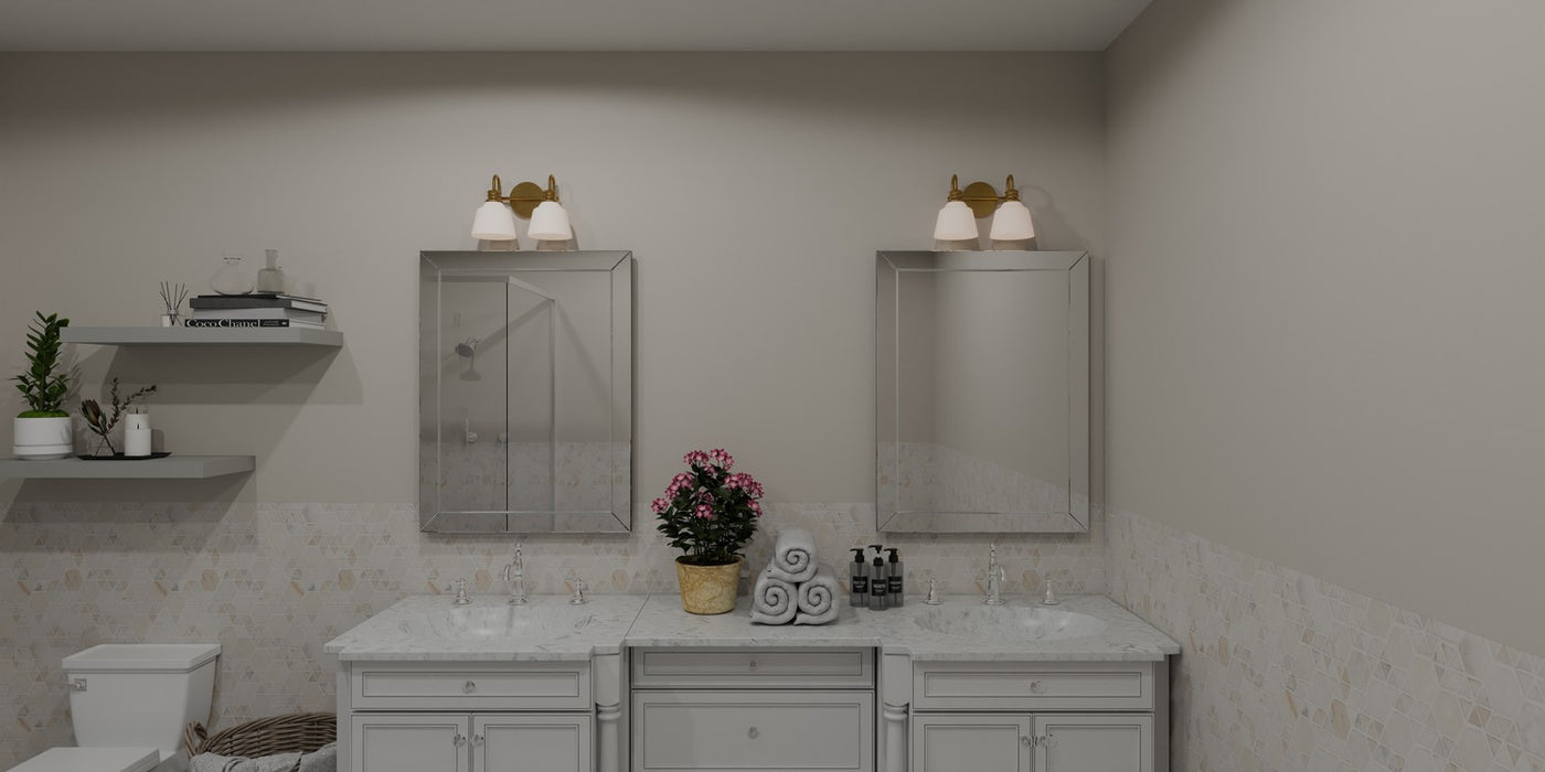 Myhouse Lighting Quoizel - HIN8614AB - Two Light Bath - Hinton - Aged Brass