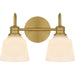 Myhouse Lighting Quoizel - HIN8614AB - Two Light Bath - Hinton - Aged Brass