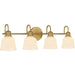 Myhouse Lighting Quoizel - HIN8630AB - Four Light Bath - Hinton - Aged Brass