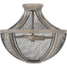 Myhouse Lighting Quoizel - HLE1715DGW - Two Light Semi Flush Mount - Hallie - Distressed Grey Wood