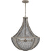 Myhouse Lighting Quoizel - HLE2822DGW - Four Light Pendant - Hallie - Distressed Grey Wood