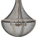 Myhouse Lighting Quoizel - HLE2822DGW - Four Light Pendant - Hallie - Distressed Grey Wood