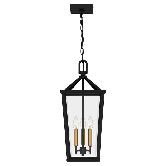 Myhouse Lighting Quoizel - HUL1509MBK - Three Light Pendant - Hull - Matte Black