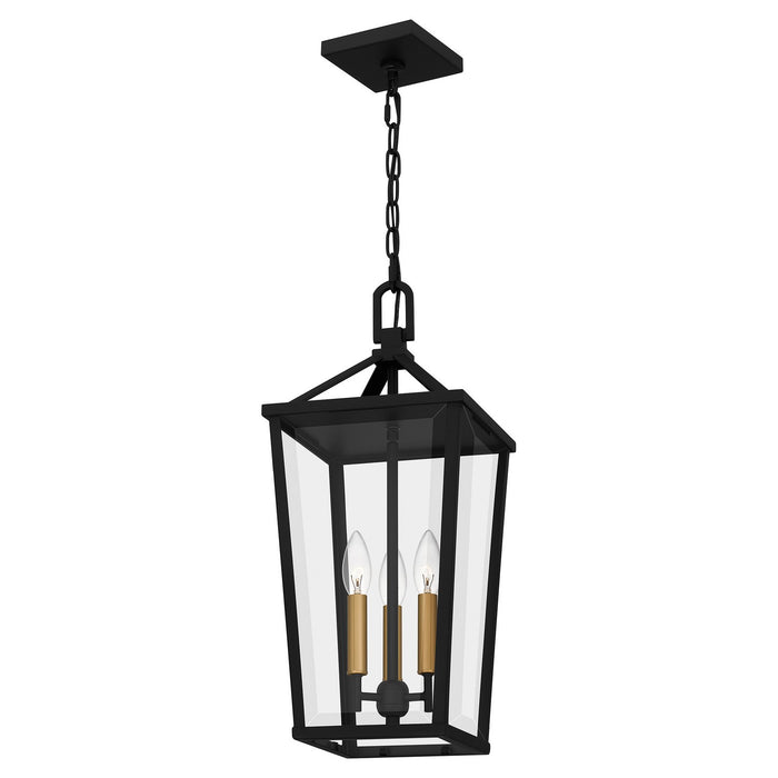 Myhouse Lighting Quoizel - HUL1509MBK - Three Light Pendant - Hull - Matte Black