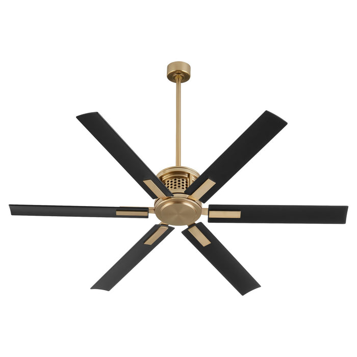 Myhouse Lighting Quorum - 10656-80 - 65" Patio Fan - Zeus - Aged Brass