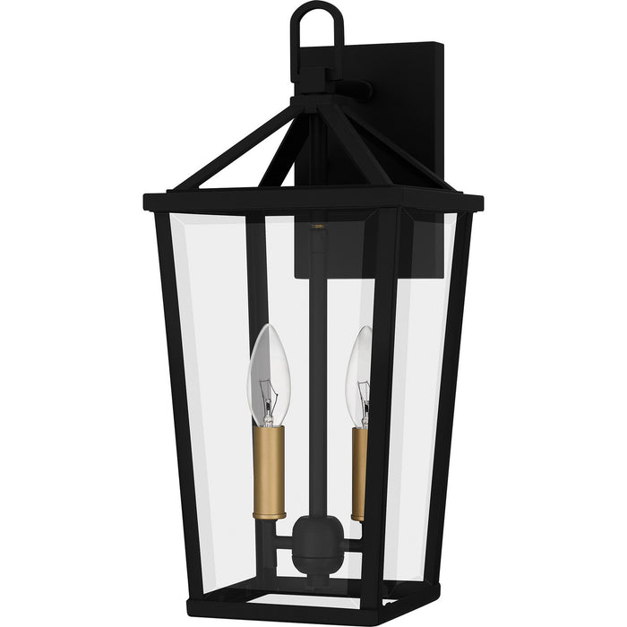 Myhouse Lighting Quoizel - HUL8407MBK - Two Light Outdoor Wall Mount - Hull - Matte Black