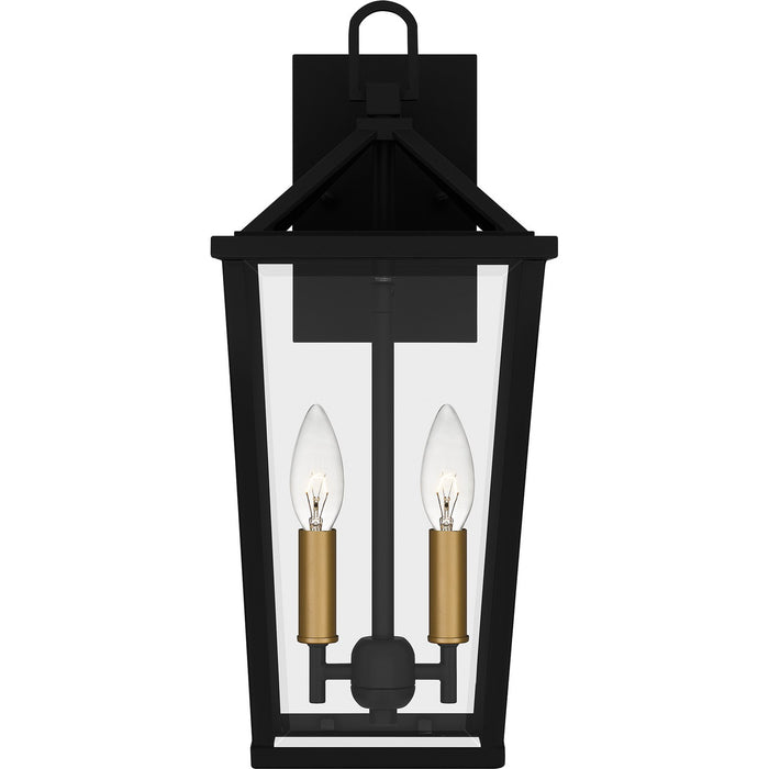 Myhouse Lighting Quoizel - HUL8407MBK - Two Light Outdoor Wall Mount - Hull - Matte Black