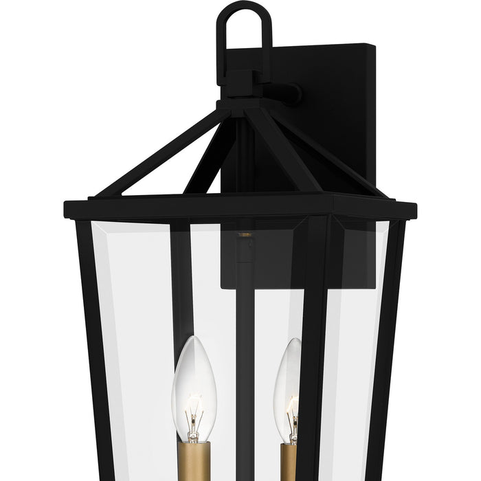 Myhouse Lighting Quoizel - HUL8407MBK - Two Light Outdoor Wall Mount - Hull - Matte Black