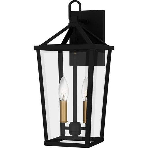 Myhouse Lighting Quoizel - HUL8407MBK - Two Light Outdoor Wall Mount - Hull - Matte Black