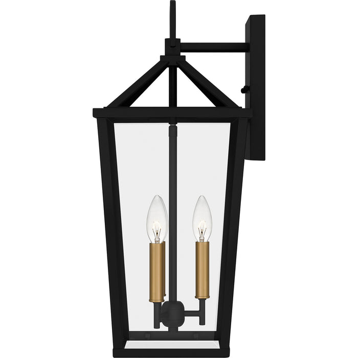 Myhouse Lighting Quoizel - HUL8409MBK - Three Light Outdoor Wall Mount - Hull - Matte Black