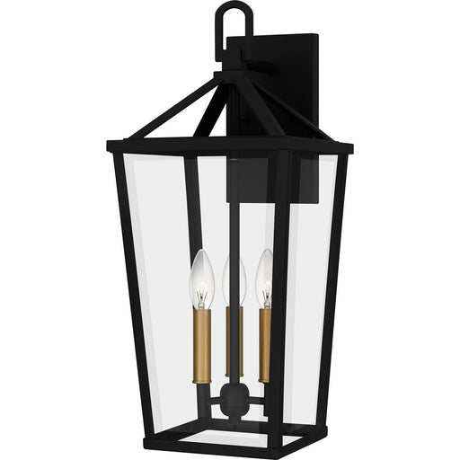 Myhouse Lighting Quoizel - HUL8409MBK - Three Light Outdoor Wall Mount - Hull - Matte Black