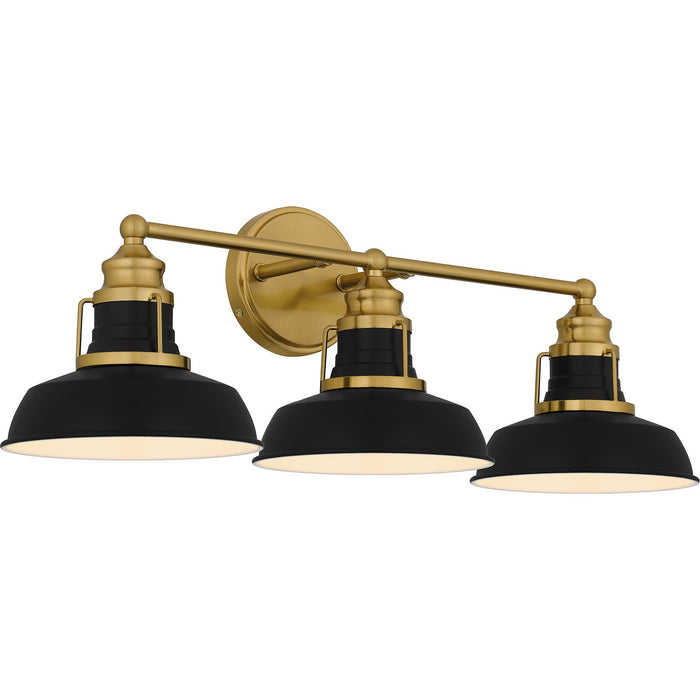 Myhouse Lighting Quoizel - HUX8625AB - Three Light Bath - Huxley - Aged Brass