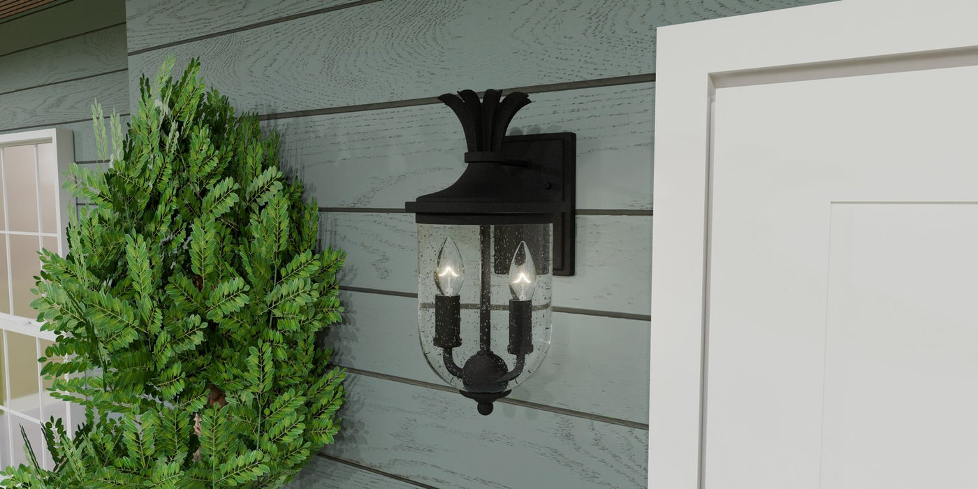 Myhouse Lighting Quoizel - HVN8408EK - Two Light Outdoor Wall Mount - Havana - Earth Black