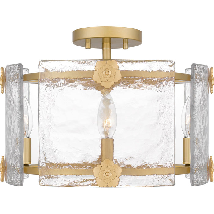 Myhouse Lighting Quoizel - JOL1716LG - Four Light Semi Flush Mount - Jolie - Light Gold