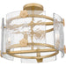 Myhouse Lighting Quoizel - JOL1716LG - Four Light Semi Flush Mount - Jolie - Light Gold