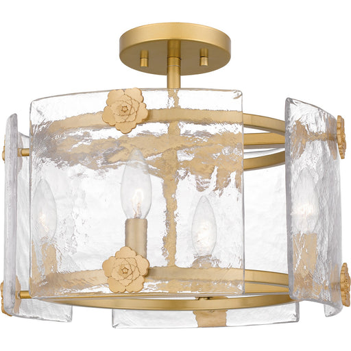 Myhouse Lighting Quoizel - JOL1716LG - Four Light Semi Flush Mount - Jolie - Light Gold