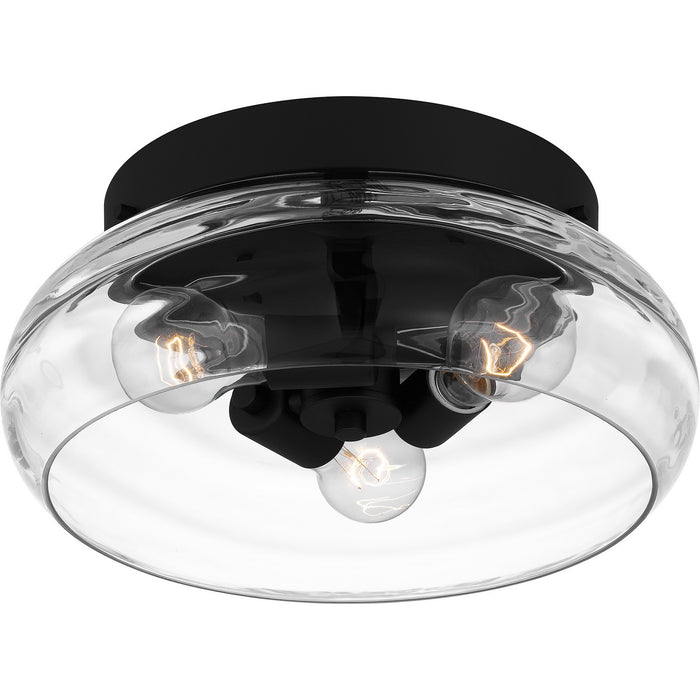 Myhouse Lighting Quoizel - LCY1614MBK - Three Light Flush Mount - Lucy - Matte Black