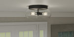 Myhouse Lighting Quoizel - LCY1614MBK - Three Light Flush Mount - Lucy - Matte Black