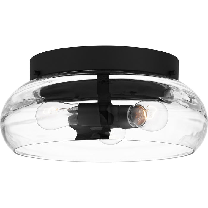 Myhouse Lighting Quoizel - LCY1614MBK - Three Light Flush Mount - Lucy - Matte Black