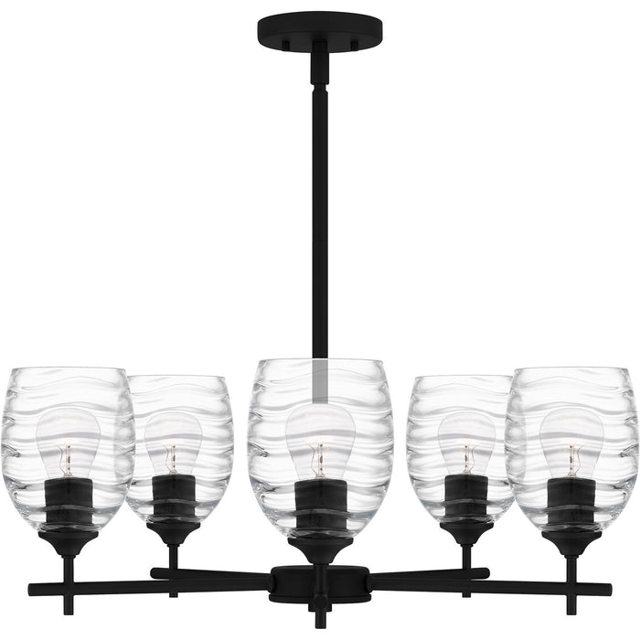 Myhouse Lighting Quoizel - LCY5025MBK - Five Light Chandelier - Lucy - Matte Black