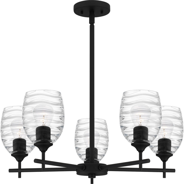 Myhouse Lighting Quoizel - LCY5025MBK - Five Light Chandelier - Lucy - Matte Black