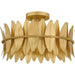 Myhouse Lighting Quoizel - LIZ1716GFL - Three Light Semi Flush Mount - Liza - Gold Leaf