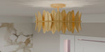 Myhouse Lighting Quoizel - LIZ1716GFL - Three Light Semi Flush Mount - Liza - Gold Leaf