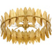 Myhouse Lighting Quoizel - LIZ1720GFL - Four Light Semi Flush Mount - Liza - Gold Leaf