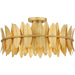 Myhouse Lighting Quoizel - LIZ1720GFL - Four Light Semi Flush Mount - Liza - Gold Leaf