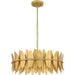 Myhouse Lighting Quoizel - LIZ2820GFL - Four Light Pendant - Liza - Gold Leaf