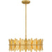 Myhouse Lighting Quoizel - LIZ2820GFL - Four Light Pendant - Liza - Gold Leaf