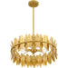 Myhouse Lighting Quoizel - LIZ2820GFL - Four Light Pendant - Liza - Gold Leaf