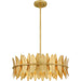 Myhouse Lighting Quoizel - LIZ2820GFL - Four Light Pendant - Liza - Gold Leaf