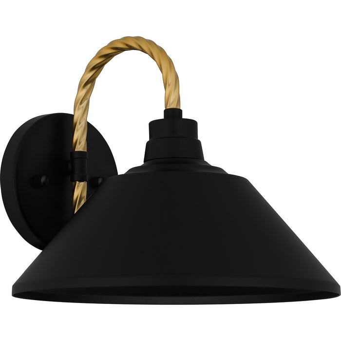 Myhouse Lighting Quoizel - LSH8411MBK - One Light Outdoor Lantern - Longshore - Matte Black