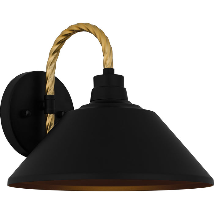 Myhouse Lighting Quoizel - LSH8411MBK - One Light Outdoor Lantern - Longshore - Matte Black