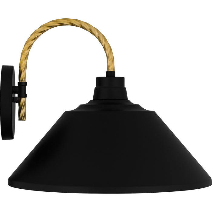 Myhouse Lighting Quoizel - LSH8414MBK - One Light Outdoor Lantern - Longshore - Matte Black