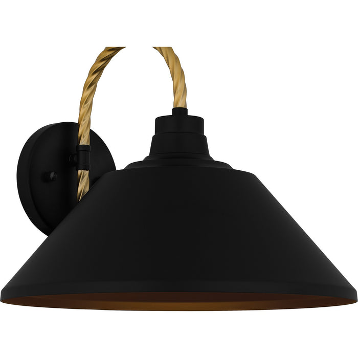 Myhouse Lighting Quoizel - LSH8414MBK - One Light Outdoor Lantern - Longshore - Matte Black