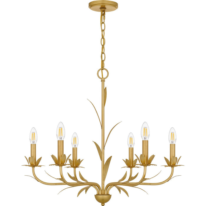 Myhouse Lighting Quoizel - MAA5027GFL - Six Light Chandelier - Maria - Gold Leaf