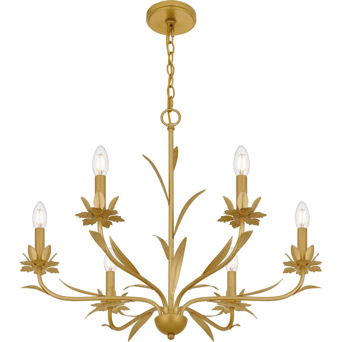 Myhouse Lighting Quoizel - MAA5027GFL - Six Light Chandelier - Maria - Gold Leaf