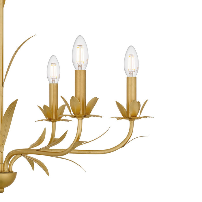 Myhouse Lighting Quoizel - MAA5027GFL - Six Light Chandelier - Maria - Gold Leaf