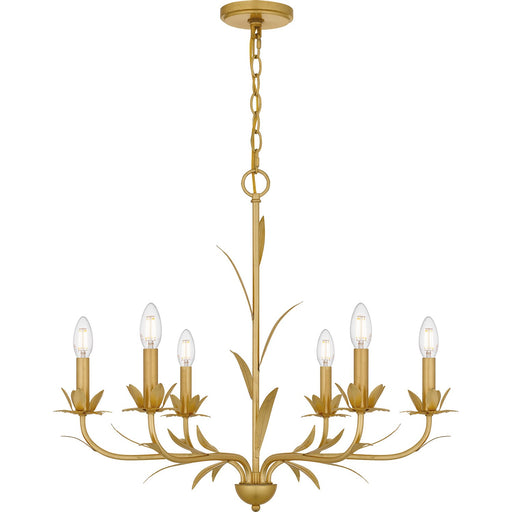 Myhouse Lighting Quoizel - MAA5027GFL - Six Light Chandelier - Maria - Gold Leaf