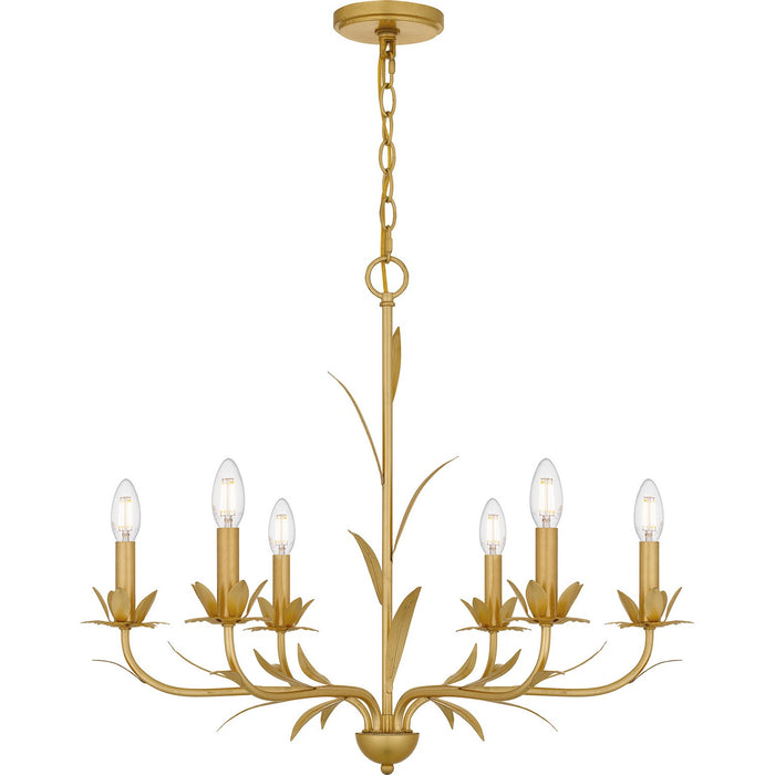 Myhouse Lighting Quoizel - MAA5027GFL - Six Light Chandelier - Maria - Gold Leaf