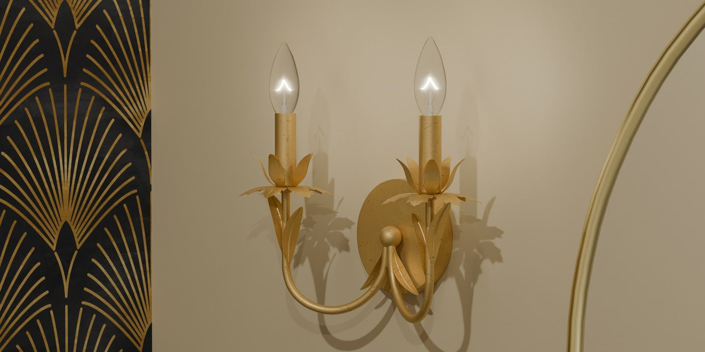 Myhouse Lighting Quoizel - MAA8712GFL - Two Light Wall Sconce - Maria - Gold Leaf