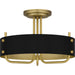 Myhouse Lighting Quoizel - MAD1717AB - Three Light Semi Flush Mount - Madden - Aged Brass